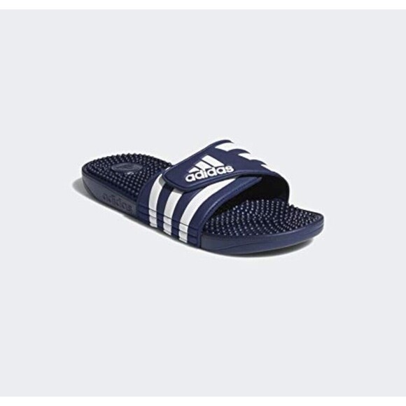 adidas Other - Adidas Adissage slides Sandals Dark Blue White Men’s Size 11 Women’s Size 12